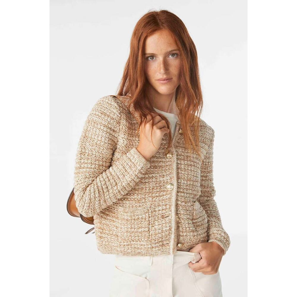 BA&SH Mixed Knit Lady Cardigan Guspa Cardigan Small S